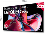 TV OLED 55 - LG OLED55G36LA, OLED 4K, Inteligente α9 4K Gen6, Smart TV, DVB-T2 (H.265), Satin Silver