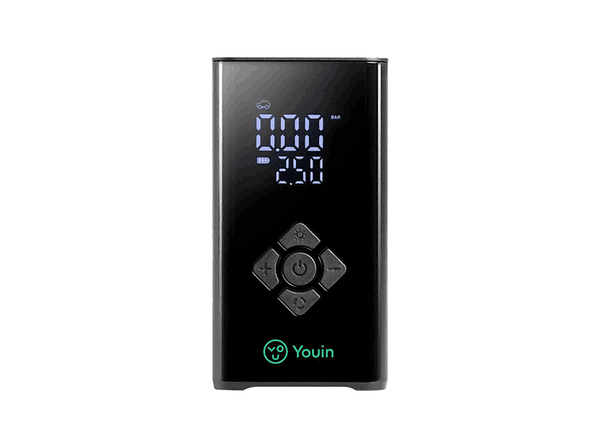 Compresor de aire eléctrico - Youin MA1022, Corriente alterna y batería de 7,4 V, Negro