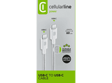 Cable USB-C - CellularLine, 0.6 m, USB C, Universal, Blanco