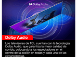 TV LED 50 - TCL 50P635, LCD, 4K HDR TV, Google TV, Control por voz, Smart TV, Dolby Audio, HDR10, Negro