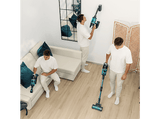 Aspirador escoba - Cecotec RX50 Pet Flex, 750 W, 60 min Autonomía, Cepillo HairLess XL, 160 m², Negro/Azul