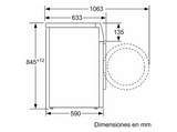 Lavadora carga frontal - BALAY 3TS382B, 8 Kg, 1200 rpm, 15 programas, Blanco
