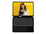 Funda tablet - Silver HT Magnet Touch, Para Samsung Galaxy Tab A11+, Incluye Teclado, Sistema Magnético,  Negro