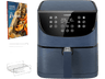 Freidora de aire - Cosori KOSP0012EUN Premium Chef Edition, 1700W, 5.5l, 11 Programas, 205°C, Libro de recetas