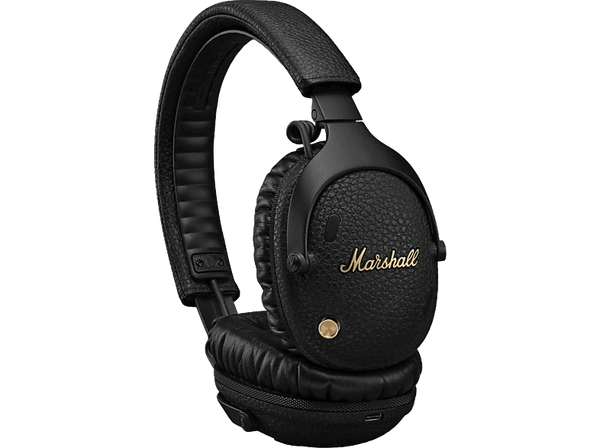 Auriculares inalámbricos - Marshall Monitor III A.N.C., Circumaurales, Bluetooth 5.3, Cancelación de ruido, 100h Autonomía, Plegables, Negro