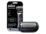 Recambio para afeitadora - Braun 64B, Compatible con afeitadoras Series 6, Negro