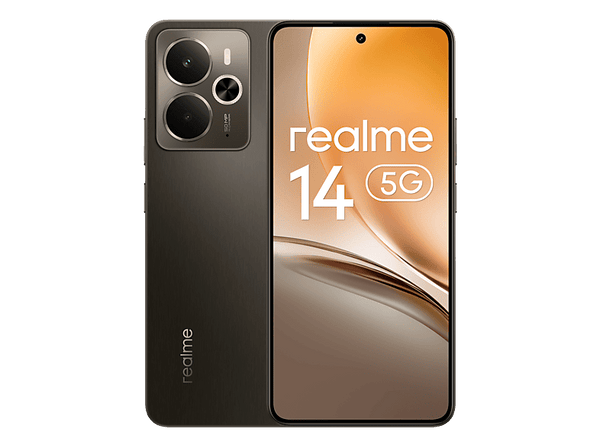 Móvil - realme 14 5G, Titanium, 256 GB, 12 GB, 6.67" AMOLED 120 Hz, Snapdragon 6 Gen 4, 6000 mAh