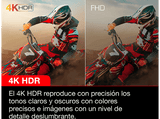 TV LED 50 - TCL 50P635, LCD, 4K HDR TV, Google TV, Control por voz, Smart TV, Dolby Audio, HDR10, Negro