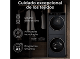 Lavadora secadora - Haier CLC108GNU1, Torre de lavado 10 kg+8 kg, 1400 rpm, Autodosificación, Direct Motion, Antracita