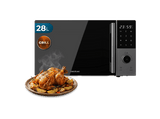 Microondas con grill - Cecotec Proclean 2800, 28 L, 900 W, Grill 1200 W, Convección 2200 W, 8 programas, Plato 315 mm, Gris