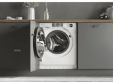 Lavadora secadora integrable - Haier Series 4 HWDQ90B416FWB-S, 9 kg+5 kg, 1600rpm, Inverter, Antibacterias, Sin panelar