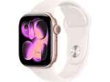 Apple Watch Series 11 (2025), GPS, 42 mm, Caja de aluminio Oro rosa, Correa deportiva Rosa rubor, S/M, Calidad del sueño, 24h Autonomía