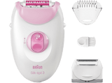 Depiladora - Braun Silk-épil 3 3-031, Depiladora con cable, Rasura y recorta, 2 accesorios