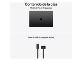 Apple MacBook Pro (2026) 16.2 Liquid Retina XDR, Chip M5 Max Apple, CPU 18 núcleos, GPU 40 núcleos, 48GB RAM, 2TB SSD, Negro espacial, Sin cargador