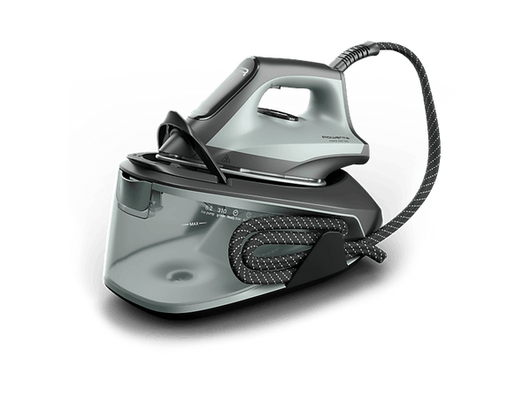 Centro de planchado - Rowenta Force Pro 300 VR5430, 2400 W, 310 g/min, 6.2 bar, Suela de Durilium Airglide, Verde