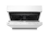Lavavajillas - LG DF375HWS, 14 servicios, 10 programas, 60 cm, LED táctil, Tercera bandeja, TrueSteam™, QuadWash™, Blanco
