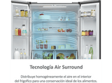 Frigorífico americano - Haier Cube 83 Series 3 HCR3818ENMM, No Frost, 181.5 cm, 467 l, Motor Inverter, Inox
