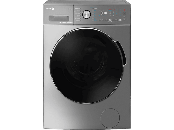 Lavadora carga frontal - Fagor 4FE-7612X, 7 kg, 1200 rpm, 20 programas, Control Full Touch, SteamPower Pro, Inox