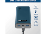 Powerbank - CellularLine FAST, 20000 mAh, 20W, USB-C, Carga rápida, Azul