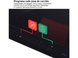Placa inducción - LG CBIZ2435B, 4 Zonas, 1 Zona Flex, 59 cm, Negro