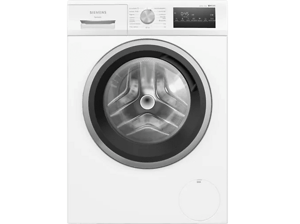 Lavadora carga frontal - Siemens WM12N265ES, IQ300, 8 kg, 1200 RPM, 18 programas, Smart Finish, Tambor waveDrum, Blanco