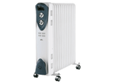 Radiador - ok. ORO 1322524 ES, 2500 W, 3 niveles de calor, 13 elementos, Termostato regulable, Display LED, Blanco