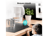 Placa vitrocerámica - Hisense E6322C 3, 3 zonas, Zona XL 30 cm, Control táctil, 60 cm, Negro