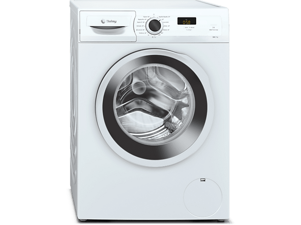 Lavadora carga frontal - Balay 3TS273BA, 7 kg, 1.200 rpm, 8 programas, AquaControl, Tambor VarioSoft, Blanco