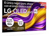 TV OLED 77 - LG OLED77G54LW, OLED 4K, Procesador Inteligente α11 AI Processor 4K Gen2, Smart TV,  Instalación incluida, Rocky Black