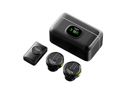 Micrófono - Vieta Influencer Plus, 20 - 20000 Hz, 7h Autonomía, USB-C, Negro