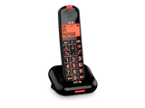 Teléfono - SPC Comfort Kairo, Análogo, 6 Niveles de Volumen, Manos Libres, Botones Grandes, Negro