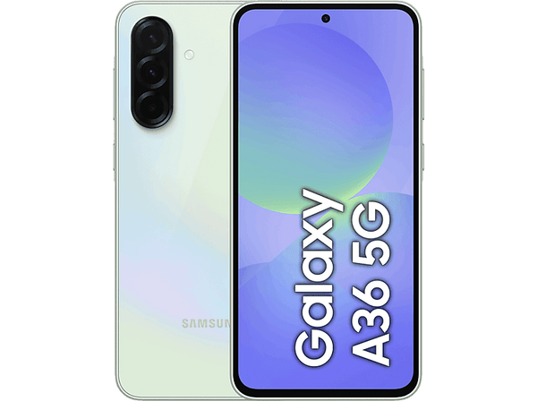 Móvil - Samsung Galaxy A36 5G, Lima, 256 GB, 8 GB RAM, 6.7"  FHD+ Super AMOLED, Qualcomm Snapdragon 6 Gen 3, 5000 mAh, Android 15