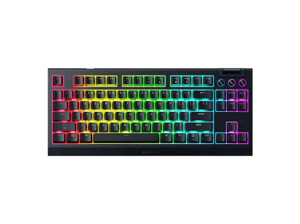 Teclado gaming - Razer BlackWidow V4 Tenkeyless HyperSpeed, Inalámbrica, 980h Autonomía, Iluminación RGB, Negro
