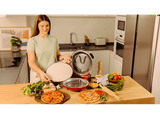 Horno eléctrico pizzas - Cecotec Fun Pizza&Co Mamma Mia, 1200 W, Doble resistencia, 420°C, Piedra de cerámica, 5 niveles, Temporizador, Red