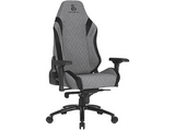 Silla gaming - Newskill Neith Zephyr, Reposabrazos ajustable 4D, Cojín lumbar y cervical, Hasta 150 kg, Tela transpirable, Negro/Gris