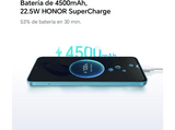 Móvil - Honor 90 Lite 5G, Titanium Silver, 256 GB, 8 GB RAM, 6.7  LTPS LCD, MediaTek Dimensity 6020, 4500 mAh, Android