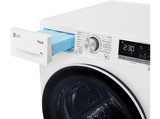 Secadora bomba de calor -  LG RH80V9AV4N, 8 kg, 14 programas, Dual Inverter Compressor™, Eco Hybrid™, Display Gran LED, Blanco