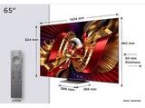 TV SQD-Mini LED 65 - TCL 65C8L, UHD 4K, 5000 nits, Google TV, Dolby Vision & Atmos, Audio by Bang & Olufsen, 144Hz, DVB-T2, Negro