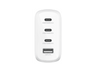 Cargador de pared - Belkin BBC023kqWH-MR, Compatibilidad Universal, 3x USB-C, 1x USB-A, 112 W, Blanco