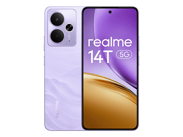 Móvil - realme 14T, Lightning Purple, 256 GB, 8 GB RAM, 6.67" AMOLED, Dimensity 6300 5G Chipset, 6000 mAh, Incluye Cargador