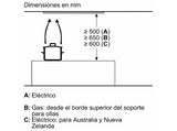 Campana grupo filtrante - Siemens LB78NPC60, 3 niveles, 800 m³/h, 70 cm, Negro