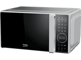 Microondas con grill - Beko MGC20130SFB, 700 W Potencia del Microondas, 900W Potencia Grill, 10 Niveles de Potencia, 20 l, Sliver