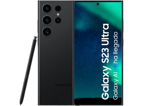 Móvil - Samsung Galaxy S23 Ultra 5G, Phantom Black, 1 TB, 12 GB RAM, 6.8" QHD+, Qualcomm Snapdragon 8, Gen 2 Octa-Core, 5000 mAh, Android 13