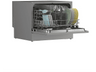 Lavavajillas compacto - Candy Rapido' CP 6E51LS, 6 servicios, 5 programas, 45 cm, Media carga, Silver