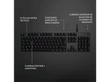 Teclado gaming - Logitech G512 Carbon, Cable, Mecánico, Iluminación RGB + Lightsync, GX Brown, Funciones específicas gaming, Negro