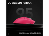 Ratón gaming - Logitech G Pro X Superlight 2C, Inalámbrico, 44.000ppp, Bluetooth-Lightspeed, Interruptores, PC-Mac, Botones personalizables, Rosa