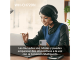 Auriculares inalámbricos - Sony WH-CH720NP, Cancelación ruido (Noise Cancelling), 35h, Carga Rápida, Con Asistente, Bluetooth, De Diadema, ANC, Rosa