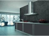 Campana decorativa - Mepamsa Silueta XLA 90, 3 Velocidades, 590 m³/h, Filtro Carbón, 90 cm, Inox