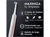 Cepillo eléctrico - Oral-B Pro Series 1, Pack Doble, Tecnología 3D, Sensor de presión, Negro y rosa