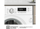Lavadora integrable - Hisense WF3M841BWIES, 8 kg, 1400 rpm, 15 programas, Secado Allergy Care, Clase A, Blanco